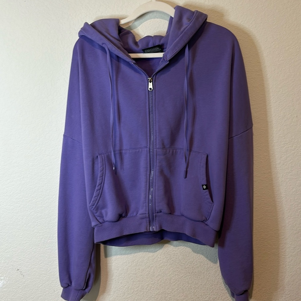 popflex zip up cloud hoodie purple S/M